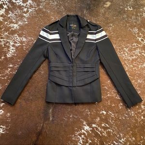 Nasty Gal Collection striped military blazer, XS